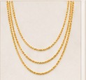 Layered gold chains