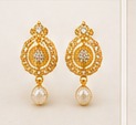 Gold drop earrings