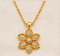 Gold flower pendant