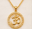 Gold meaningful pendant